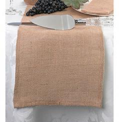 Web exclusive! Create a rustic look on your reception tables with this unique table runner. A Lillian Rose Burlap Blank Table Runner brings rural charm to any wedding celebration. You can have your last name or a romantic quote added to the runner for a more personalized feel. Exuding a natural look, this long length burlap table runner is a stylish choice for your special day. Brown 84" x 10" Can be personalized Burlap Imported