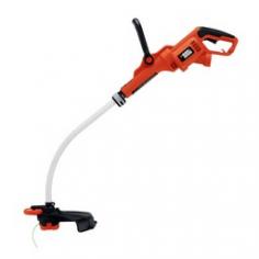 Trims tough weeds, grass, and overgrowth quickly. Quick latch release converts trimmer to an edger in seconds. Ergonomic design with adjustable height and pivoting handle. Generous 14-inch cut path for faster results. Dimensions: 8.81L x 4.62W x 44.75H inches. The Black & Decker 14 in. Curved Shaft String Trimmer is ideal for trimming the toughest weeds, grass, and overgrowth. This trimmer has a quick latch release so it easily converts the trimmer to an edger. Its ergonomic design offers an adjustable height and pivoting handle. A wheeled guide provides precise edging for your lawn, while a single .80-inch line and 14-inch cut path provides faster results. About Black & DeckerA household name with a reputation for quality and innovation, Black & Decker is a leader in power tools, hardware and home improvement products. Since 1910, the company has produced innovative, powerful tools that help professionals and DIYers alike around the world build, repair and protect the your most valuable things. From hedge trimmers, to grass trimmers, to blower vacs, to lawn mowers and garden tools, Black & Decker has every type of product to make tending to your garden or lawn not only more productive, but enjoyable as well.