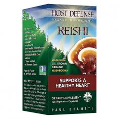 Host Defense Reishi contains activated, freeze-dried, certified organic mycelium, providing a complex array of synergistic constituents: a full spectrum of polysaccharides (beta glucans, arabinoxylanes, glucose, xylose, galactose and mannose), glycoproteins, ergosterols, triterpenoids and other myco-nutrients, which are essential for supporting natural immunity. The SourceEach mushroom species collected by Paul Stamets from the old growth forests of the Pacific Northwest is sustainably harvested. The ecosystem remains intact and unharmed. We carefully culture the mycelium for the Host Defense products on the Fungi Perfecti Farm in a way that maintains the lowest P Value possible. This creates identical genetic matches to the mycelium found in their native habitats, ensuring the provenance and genetic vitality of each strain. Our chain-of-custody guarantees the efficacy and viability of the species in the Host Defense line: from the forest, to our farm, to you. Host Defense ReishiThis popular species, used for more than two millennia in Asia, has been respectfully called the Mushroom of Immortality. Reishi grows throughout the world and is found primarily on hardwood trees. This mushroom is well known as a tonic for supporting general wellness and vitality. Fungi Perfecti Host Defense Reishi General Wellness Support DirectionsAs a dietary supplement, take 2 capsules per day.