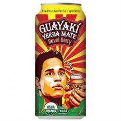 Guayaki - Yerba Mate Revel Berry - 16 oz. Guayaki Yerba Mate Revel Berry Guayaki (gwy-uh-kee) Yerba Mate (yer-bah mah-tay) is made from the leaves of the celebrated South American rainforest holly tree (ilex paraguariensis). For centuries, South America's Ache Guayaki tribe have sipped yerba mate daily from a traditional gourd for its powerful rejuvenative effects. These rainforest people find tremendous invigoration, focus and nourishment in yerba mate and revere it as the drink of the gods. Guayaki's Revel Berry is a flavorful tribute to the Ache Guayaki and their legendary beverage. BevNET Review: The Revel Berry flavor of Guayaki's canned yerba mate line is a pleasant mixture of USDA Organic and Fair Trade Certified ingredients including yerba mate, sugar, hibiscus, yumberry juice, and organic flavors. The product's flavor is like an exotic twist on raspberry iced tea, with the biggest difference coming from the earthy flavor of the yerba mate. It's smooth and clean, lacking the grassy flavor that you get from steeping your own cup of mate. Like the other canned offerings from Guayaki, this variety has 150 mg of natural caffeine per can, making it a pretty potent pick-me-up as well. The can features the same great format as Guayaki's other two canned varieties. In this case, the red accent color and illustration of a person are effective in terms of both catching the eye and helping the product achieve its authentic look. We're definitely fans of what they've done. Overall, a really well executed product that manages to be both mainstream and true to Guayaki's roots. The uplifting and nourishing choice of health-minded individuals, yerba mate boasts 24 vitamins and minerals, 15 amino acids and abundant antioxidants. Yerba mate is also known for its adaptogen-like qualities, which include reducing the effects of occasional stress.