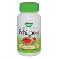 Echinacea (Echinacea Purpurea) helps promote general well-being during the cold and flu season. Echinacea grows wild in the midwest, and was used by Plains Indians more than any other herb. Today Echinacea is the best known herb available. It has received positive reviews from doctors on national television. In Germany, it is one of the most researched herbs available. Its benefits have been shown in many European research clinics. Our Echinacea purpurea is Organically Grown by Trout Lake Farm, Washington, and Certified Organically Processed in accordance with Oregon Tilth standards and the California Organic Food Act of 1990.
