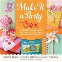The party isn"t really started until you"ve picked the Sizzix projects you"re making for it! Listen up, party planners! Your life just got easier, more fun, andwaymore creative. Party Pizazz with Sizzixis here to guide you through the DIY portion of your party planning, from making invitations to handmaking decorations and party favors. In this book, the Sizzix Design Community presents a slew of artsy projects that incorporate the use of the popular Sizzix die-cutting machines. All you have to do, party planners, is page through the book and select the most appealing projects you want to make for your upcoming event. Make It a Party with Sizzixincludes innovative ideas in every category of party planning, including: InvitationsDecorationsParty favors Handmade gifts Packaged homemade party food items (i.e, candy, cookies, cupcakes, drinks, and more)The book includes a general how-to section and is then divided into 22 sections, each comprising six pages of easy-to-follow instructions for making a specific project. Half of the sections in the book feature unique occasion party ideas-birthday party, wedding shower, baby shower, Christmas, New Year's Eve, Halloween, and more. Additionally, Make It a Party with Sizzixincludes projects for themed celebrations, such as throwing a luau; a circus party; a tailgating event; a soccer, baseball, or basketball gathering; a movie night; and others. Get your party started with these fun-to-make craft projects for parties!
