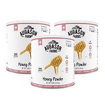 All natural, this Augason Farms Honey Powder is a perfect sweetener in recipes or drinks. Reconstituted, it serves as a delicious spread for breads, rolls or muffins. Brand: Augason Farms Model: 5-13017 Storage: Cool dry environment 340 servings per can Reconstitutes like fresh honey Use as sweetener for hot or cold drinks Fructose added Recipes included on each can Expiration: 30 year shelf life, sealed/opened up to 1 year Warranty: 30 day manufacturer Due to the perishable nature of food items, returns are not accepted by state law.