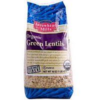 Arrowhead Mills Organic Green Lentils, 16 Ounce. Green Lentils are nutritious as well as delicious. When combined with rice you get a complete protein. Enjoy them with Arrowhead Mills Brown Rice in a casserole or season with garlic and onions for a tasty side dish. Great for soups and masking into patties! Arrowhead Mills - America's Organic CompanyArrowhead Mills brand has been a pioneer and leader in organic cereals, baking mixes, grains, and nut butters since our founding more than 50 years ago in 1960. Our organically grown ingredients are handled and distributed based on a strict set of standards. - We purchase our wholesome ingredients directly from local suppliers whenever possible, thereby reducing the miles your food travels to market- We emphasize environmental responsibility by maintaining sustainable farming practices- We do not use potentially harmful synthetic pesticides and herbicides on our organically grown ingredients- We take decisive steps to shrink our carbon footprint and conserve our planet including post-consumer, recyclable packaging along with water based inks.