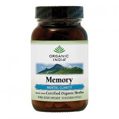Organic India - Memory Mental Clarity - 90 Vegetarian Capsules Organic India Memory Mental Clarity is made with certified organic herbs. Memory helps improve mental clarity, long and short term memory, and focused attention. Memory supports and nourishes the brain and the entire nervous system, increasing blood circulation to the brain, which improves mental energy, focus, attention and memory. Organic India Memory Features Helps improve mental clarity and memory Supports and nourishes the brain and nervous system Made with USDA-certified organic herbs Gluten-free Whole herb 90 vegetarian capsules per bottle Both Brahmis, Bacopa monnieri and Centella asiatica, are known as medhya rasayanas, meaning they are amongst the world's most powerful cognitive function adaptogenic herbs. They are neuroprotective, helping replenish and nourish the nervous system while positively interacting with the adrenergic, dopaminergic, and serotonergic systems. They prevent accumulation of lipid and protein damage and promote increased circulation to the brain and increased energy without stimulating the adrenals. Memory contains some alkaloids as well as approximately 10% phenols, which are powerful antioxidants supporting anti-aging properties. These herbs powerfully optimize your physiological terrain to be suitable for the neurochemistry of clear and ready cognition. Why is Organic India Brahmi superior Both Brahmis are hydrophytes (living in water) capable of phyto-remediation (able to purify water by drawing molecules from it) and so you must ensure your Brahmi grows in pristine water or it could be the most toxic plant in its environment. Organic India Brahmi is wild-harvested in remote spring fed forests or grown on our own farm and irrigated by spring water. Name TranslationBrahmi means Divine and is also one of the 8 Divine Mothers of all created Beings. The word Brahmi also refers to Saraswati, the Goddess of Speech, Creativity and sacred Knowledge.