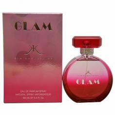 Women's 3.4 oz EDP Spray. American jet-set and reality TV celebrity Kim Kardashian launched her new perfume called Glam which is the third flanker of the original Kim Kardashian fragrance (the other two include Gold and Love).Glam is a floral - fruity fragrance with powdery woody - musky background. It opens with accords of watermelon juicy red berries and citrus. The heart encompasses flowers of star jasmine tuberose and rose absolute. The final trail consists of orris butter sandalwood and musk.