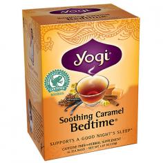 New! Supports A Good Night's Sleep * All Natural Herbal Supplement Caffeine Free Kosher Yogi Principles ~ Tasting Great Is Essential, But Is Isn't Enough. If What We Make Doesn't Taste Great And Leave You Feeling Great, We Won't Make It. ~ We Think Before We Blend. How Will Our Recipes Work With Body And Mind? ~ Health Is Found In Nature. We Work With Nature Already Offers Rather Than Trying To Concoct It. We Don't Have Laboratories. We Have Kitchens. ~ Creative Combinations Can Optimize What Nature Has To Offer. Ever Added Peppermint To Ginger? They Work Together To Produce A Remarkably Fresh And Innovative Taste. And A Remarkably Invigorating Experience. ~ Whenever Possible, We Work With Wholes, Not Parts. We Blend With Whole Spices And Botanicals For Their Natural Goodness - We Don't Supplement With Vitamins And Minerals. Fall Asleep With Soothing Caramel Bedtime&Reg; Relax, And Breathe In The Enchanting Aroma Of Yogi Soothing Caramel Bedtime&Reg; Tea. This Blend Is A Delicious Combination Of Organic Flower, Skullcap, California Poppy And L-Theanine Specifically Formulated To Support Relaxation By Calming The Body And Mind To Promote A Good Night's Sleep. Sweet, Creamy Rooibos, Caramel And Vanilla Flavors Add Soothing, Warming Flavor That's Just Right For Drinking Before Bedtime. So, Relax And Drink Soothing Caramel Bedtime Tea - For A Good Night's Sleep* Rainforest Alliance&Trade; Certified Rooibos What Is L-Theanine? L-Theanine, A Naturally Occurring Amino Acid Found In Green Tea, Promotes Relaxation By Calming The Mind* Buying Products With The Rainforest Alliance Certified&Trade; Seal Of Approval Safeguards The Rights And Well-Being Of Workers, Conserves Natural Resources And Protects Wildlife And The Environment. Please Recycle This Box: Recyclable, Non-Irradiated, Oxygen - Bleached Tea Bags *These Statements Have Not Been Evaluated By The Fda. This Product Is Not Intended To Diagnose, Treat, Cure, Or Prevent Any Disease.