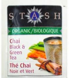 Organic farming maintains ecological harmony, leaving a legacy of clean foods and healthy soil. It embraces the use of natural fertilizers, crop rotation, and other natural methods. Stash Premium Organic Teas were created to meet the growing demand for organic products. Stash searched many years for premium quality organic teas, herbs and spices that would meet the exacting flavor standards. Stash chose popular flavors for tea drinkers who want an organic choice. They're sure you'll agree that these teas are wonderfully flavorful. Organic Chai Tea is very aromatic with a spicy flavor that is slightly sweet and penetrating with lingering flavor notes. It's a great morning cup or special treat, delicious plan or with milk and sugar added.