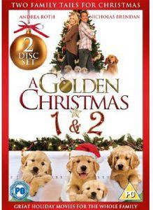 A double bill of festive family comedies. In 'A Golden Christmas' (2009), feeling that her life hasn't turned out the way she expected, recently widowed lawyer Jessica (Andrea Roth) goes to stay with her parents at Christmas time and soon discovers that her childhood home has been sold to a stranger. Determined to buy it back, she goes to increasingly elaborate lengths to succeed, including trying to get the new owner, Michael (Nicholas Brendon), arrested. But with sparks flying, events take an unexpected twist when Jessica discovers that Michael is actually her long-lost childhood friend and a very special golden retriever decides it's time to intervene. In 'A Golden Christmas 2' (2011), after moving to Florida with her three golden retreiver puppies, Mario, Luigi and Pasquale, Lisa (Julie Gonzalo) strikes up a friendship with her new neighbours Rod (Bruce Davison) and Alice (Alley Mills) and their dog Jake. While walking with the dogs one day, Lisa is shocked to spy her old boyfriend, David (K.C. Clyde), proposing to a woman at the local beach. Things quickly take a turn for the worse when the dogs run off, gatecrash the proposal, and cause the ring to be lost. With both old flames startled by their unexpected meeting, events over the coming weeks conspire to throw Lisa and David together again on a number of occasions, but with David's wedding looming, who will end up as his bride?