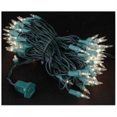 This 100-light mini Christmas lights set is 50' long with 6 bulb spacing and ideal for decoratingtrees, shrubs, wreaths, garland, and craft projects. You can connect up to 5 strings end-to-end for a total of 250 linear feet, making these clear mini lights a popular lighting option for commercial and residential holiday displays. Primarily used for Christmas but also serviceable for proms, weddings, showers and any otherspecial event. All of our mini light setshave snap-lock sockets that prevent twisting and pulling of the lamp tokeep the bulbs securely in place, eliminating vandalism and light loss. You can expect a 3000-hour lamp life from these mini light sets and ifone bulb goes out the rest will stay lit. Each set comes poly-bagged for easy clean up and includes 2 replacement lamps and fuses. UL Listed for indoor and outdoor usage.