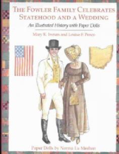 In 1803, Ohio symbolized the American Dream. Though it had just joined the Union, it was sparsely populated and still very much the Western Frontier. Statehood was the most exciting event of many young settlers" lives. Americans young and old caught Ohio Fever. The rich Ohio Country offered everything settlers could hope for-inexpensive, abundant land and countless opportunities to better themselves and provide for families. State law prohibited slavery. Those who stayed longer than the average five years, who worked hard, and upon whom Fortune smiled were able to realize what the twentieth century would define as the American Dream. The Fowlers are among these fortunates. Mother and Father settled with their four children in the woods on the East Fork of the Little Miami River in 1789, making or bartering for all their necessities until their tiny farm could produce a cash crop. By the time Ohio celebrates statehood, however, the Fowlers have much else to celebrate, too. They have built a gristmill and a new two-story log home. With the mill have come new settlers, and their little crossroads town has grown. This day, however, is especially joyous. It is Independence Day, and what's more, daughter Anna will marry her betrothed, schoolmaster William Howe. Valuable for beginning researchers of all ages and rich in its depiction of American culture and costume, The Fowler Family Celebrates draws on holdings of ten North American museums.