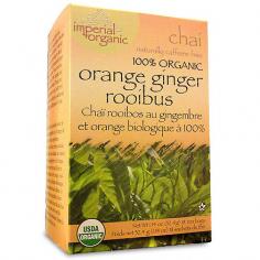 Uncle Lee's Imperial Organic Orange Ginger Rooibus Chai Tea Description: Naturally Caffeine Free USDA Organic Introducing our new line of teas - Imperial Organic. What does imperial mean? It means royal quality of organic degree in teas available today. With spices from around the world, Imperial Organic's Orange Ginger Rooibos Chai is a delicious experience. A special recipe originating from India, we blend exotic chai spices with orange and ginger for a gingerbread flavor. We use red tea (rooibos) to create a 100% organic and naturally caffeine-free blend. These spicy chai teas are great hot or cold. Add fresh milk or soymilk for a delicious, traditional cup of chai. Certified organic and kosher, every batch is carefully hand inspected to ensure goodness and purity. Taste the Uncle Lee's difference! Free Of Caffeine. Disclaimer These statements have not been evaluated by the FDA. These products are not intended to diagnose, treat, cure, or prevent any disease. Uncle Lee's Imperial Organic Orange Ginger Rooibus Chai Tea Directions Place tea bag into an 8oz. cup. Steep for 4 to 6 minutes in hot water at 80C or 170F. Add sweetener if desired.