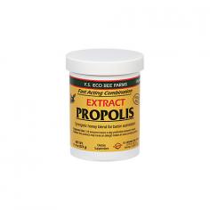 YS Organic Bee Farms - Propolis In Honey 110000 mg. - 11.4 oz. YS Organic Bee Farms Propolis In Honey 110000 mg has the amount of extract in it as equivalent to raw state propolis 110,000 mg in a base of Raw Honey. Propolis is a resinous, substance gathered by the bees from the leaf buds or the bark of certain trees, and bushes. The bees then use the propolis as a cement that lines the walks of the hive in which they prepare honey, pollen, royal jelly and other related by - products. Nature has provided bees with this substance to keep them and their hives free of germs in spite of 40,000 to 50,000 bees being crammed into close quarters in the hive. The green to brownish glue-like material with an aromatic smell and slightly bitter taste is made up of 50 to 55 percent resin and balsam, 40 percent was, 10 percent t other, depending on what kind of foliages available. Researchers found the therapeutic properties of propolis come from substances called flavonoids found in the resin. Propolis is rich in minerals, B-vitamins and antibiotics and works to raise the body's natural resistance by stimulating it to produce its own disease fighting defenses. Bees collect propolis, treat it with their own enzymes and use sticky material to patch holes, or cracks in the hive. This cement protects the insects and their home from contamination, moisture and germs. About YS Organic Bee Farms Y.S. Organic Bee Farms is built on a foundation of four generations of hands-on beekeeping experience. They are the pioneer in beekeeping in North America, after intense research and development for many years. Since then their commitment continues to the food industry. As a result they have been the most long-standing and reputable national distributor of honey.