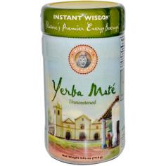 Wisdom Natural Instant Yerba Mate Tea Unsweetened Description: Wisdom of the Ancients blends the traditions of native wisdom and standards of modern science in our of flavorful, health-promoting teas from around the world Wisdom of the Ancients promises only the finest herbs that are wild crafted, family farmed or estate grown. We have abided by fair trade and fair wage principles for more than 20 years. There is no better feeling than the comfort of family and friends. In South America yerba mate is just that, part family and good friend. Interwined in daily life, yerba mate is nutritious source of energy, mental alertness and good health. With less caffeine than coffee or black tea, yerba mate energizes with nutrition by providing 196 active compounds including vitamins, minerals, and more antixiodants than green tea. This non-jittery boost of energy and nutrition makes yerba mate nature's premier energy beverage for body and mind. And given a chance, it too will enter your circle of family and friends. Free Of GMO (Genetically Modified Organisms). Disclaimer These statements have not been evaluated by the FDA. These products are not intended to diagnose, treat, cure, or prevent any disease.