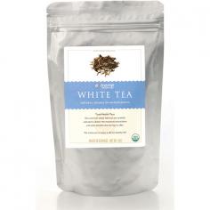 Organic Full Leaf White Tea by Extreme Health USA 4oz Bulk Organic Full Leaf White Tea 4oz Bulk Product Extreme Health USAs premium loose leaf White Tea. The tea is USDA Certified Organic and selected for its beneficial health properties. Available in 4oz resealable pouch sizes. too A Chinese tea made with leaves that are processed to let them wilt slightly and lose the grassy taste of green tea while undergoing minimal oxidation. White tea has higher levels of antioxidants less caffeine and has more anti-viral anti-bacterial qualities than green tea. It also has more of the amino acid theanine than green and black teas which is believed to have relaxing and mood enhancing properties. Directions BREWING INSTRUCTIONS Bring water to boil and let it stand for one minute so as not to ruin this teas delicate flavor. The water temperature should be between 170 185 degrees. Since white tea leaves are loosely packed use about two teaspoons of tea per cup. Steep at least five to eight minutes.
