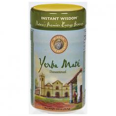 Wisdom Natural Instant Yerba Mate Tea Unsweetened Description: Wisdom of the Ancients blends the traditions of native wisdom and standards of modern science in our of flavorful, health-promoting teas from around the world Wisdom of the Ancients promises only the finest herbs that are wild crafted, family farmed or estate grown. We have abided by fair trade and fair wage principles for more than 20 years. There is no better feeling than the comfort of family and friends. In South America yerba mate is just that, part family and good friend. Interwined in daily life, yerba mate is nutritious source of energy, mental alertness and good health. With less caffeine than coffee or black tea, yerba mate energizes with nutrition by providing 196 active compounds including vitamins, minerals, and more antixiodants than green tea. This non-jittery boost of energy and nutrition makes yerba mate nature's premier energy beverage for body and mind. And given a chance, it too will enter your circle of family and friends. Free Of GMO (Genetically Modified Organisms). Disclaimer These statements have not been evaluated by the FDA. These products are not intended to diagnose, treat, cure, or prevent any disease. Wisdom Natural Instant Yerba Mate Tea Unsweetened Directions Add 1/4 tsp. or more to 8oz. hot or cold water (adjust for taste). Add lemon, mint, or other unique flavors as desired. Nutrition Facts Serving Size: 1/4 Teaspoon Servings Per Container: 180 Amt Per Serving% Daily Value Calories0* Yerba Mate0.43 g* *Daily value not established. Other Ingredients: Yerba Mate Certified organic yerbamate extract.