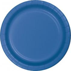 Make your special event a success! These extra strong Classic True Blue Dinner Plates will complement all your event decorations. True blue is the perfect addition to your party. A fun and easy way to add style to your event, this package contains 24 wax coated paper plates. Look for matching tableware, decorations, invitations, and more (sold separately).