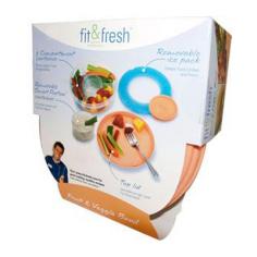 MEDport Fit and Fresh Fruit and Veggie Bowl Removable, Non-Toxic Ice pack The Fit and Fresh Fruit and Veggie Bowl is the perfect way to take your own fresh foods with you wherever you go. The convenient removable ice pack keeps foods chilled and fresh for up to 6 hours. The generous removable inner cup is perfect for your favorite dip, yogurt or cheeses. The Fit and Fresh Fruit and Veggie Bowl helps with portion control as well as safe food storage. Perfect for use at school, work, gym or any outing. Easy to clean, top rack dishwasher safe. You can also freeze and microwave the bowl. table border= 0 cell Spacing= 2 width= 100% tbody tr td /TBODY/TABLE Disclaimer These statements have not been evaluated by the FDA. These products are not intended to diagnose, treat, cure, or prevent any disease. Warnings DO NOT microwave the ice pack. All parts EXCLUDING the ice pack are top rack dishwasher safe.