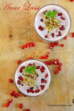 Permalink to Pomegranate lassi recipe, How to make pomegranate lassi | Anardana lassi