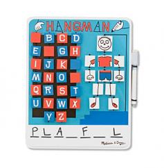 This Melissa & Doug Flip To Win Hangman Game builds brain power and offers a fun twist on a classic game. Product Features: Kid-friendly design with no loose pieces Sturdy wooden construction Product Details: Includes: erasable game whiteboard, self-storing dry-erase marker & eraser 10.25H x 8.75W x 1D Ages 6 years & up Model no. 2095 Promotional offers available online at Kohls.com may vary from those offered in Kohl's stores. Size: One Size. Gender: Unisex. Age Group: Kids.