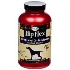 Hip Flex Joint Care Chewable Dog Tablets Stage 2 Overby Farms worked closely with experts and veterinarians in developing tart cherry and dark berry natural supplements for conpanion animals that support healthy hips and joints. State 2 Moderate Care Hip Flex is formulated to supply important joint support needs for adult dogs, including large breed and overweight dogs. Tart cherries help avoid discomfort by supporting the body's normal inflammatory response. Also contains Glucosamine and MSM for added joint support. Features: For all dogs Tart cherry concentrate Natural antioxidant for joint health Glucosamine, MSM and Omega 3 & 6 fatty acids Item Specifications: Active Ingredients (per 3 gram tablet): Glucosamine HCL (Shellfish source).550 mg Methylsulfonylmethane (MSM).400 mg Tart Cherry and Dark Berry Proprietary Blend.150 mg Ascorbic Acid (Vitamin C).50 mg Linolenic Acid Omega 3 (Flaxseed).12000 mcg Linoleic Acid Omega 6 (Flaxseed).2600 mcg dl-Alpha Tocopheryl (Vitamin E).5 IU Inactive Ingredients: Citric Acid, Dicalcium Phosphate, Dried Whey, Malt, Maltodextrins, Microcrystalline Cellulose, Magnesium Stearate, Natural Flavoring, Rosemary, Silica Aerogel and Stearic Acid. Suggested Use: Initial Three Week Period: Up to 10 lbs: 1 tablet 11 to 39 lbs: 2 tablets 40 to 79 lbs: 3 tablets 80 lbs. and over: 4 tablets Maintenance: Up to 10 lbs: 1/2 tablet 11 to 39 lbs: 1 tablet 40 to 79 lbs: 1 1/2 tablets 80 lbs. and over: 2 tablets