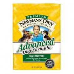 Go organic and dont look back! Newman's Own Organics Advanced Dog Chicken and Rice Formula is specially made for both active and senior dogs. Its made with high-quality sources of protein and energy-dense carbohydrates. Vitamins, minerals and antioxidants give your dog everything he needs for ultimate health and vitality. Omega-3 and Omega-6 fatty acids take care of your pups skin and coat, while prebiotics and fiber improve digestion. With Newmans Own Organics, your best friend will be happy and healthy.