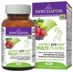 New Chapter - Perfect Prenatal with Folate - 48 Tablets New Chapter Perfect Prenatal whole-food multivitamin, including targeted levels of whole-food folate, is formulated specifically to nourish mother and baby. Most people would agree that taking a daily multivitamin is a good idea - it's often referred to as an insurance policy for covering nutritional gaps left by a less than optimal diet. New Chapter believes a daily multi can be much more than a nutrient backstop. In fact, they believe their Organic, Whole-Food Multi's can serve as the foundation of your complete nutrition program - with multiple benefits in support of your overall health and wellness. Cultured Whole Food- Organic herbs and cultured whole-food vitamins & minerals work together to promote a healthy pregnancy and baby - not just address nutrient deficiencies. For Mom & Baby- Perfect Prenatal whole-food multivitamin, including targeted levels of whole-food folate, is formulated specifically to nourish mother and baby. Prenatal Herbal Blend- Cultured, organic, and safe for pregnancy herbal blend combine whole foods and Class 1 herbs with live probiotics to support a healthy pregnancy. Hormone & Breast Support- A blend of organic broccoli, organic kale, and other organic cruciferous sprouts supports healthy estrogen metabolism and breast health. Convenient- Once-per-meal formula is easy-to-take, easy-to-digest, and can be taken anytime - even on an empty stomach! The Whole Truth About Cultured SoyCultured soy is one of the five sacred grains of the Chinese herbal tradition and is the foundation of superfoods such as tempeh and miso. Traditional cultures consumed soy only if it was fermented - for good reason. While non-fermented soy can disrupt absorption and normal activity of nutritive compounds, modern science has found that cultured soy actually enhances nutritive bioavailability and promotes normal cell growth, heart, and bone health.