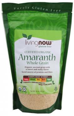 There are grains, and then there's Amaranth. Along with buckwheat and quinoa, Amaranth is one of the few plant sources to offer a complete set of amino acids, making it a rare plant source of complete protein. It's naturally gluten-free and a good source of protein and fiber. Living Now Organic Amaranth is perfect for making gluten-free pasta, but should be combined with other grains/flours for baked goods since it has gluten and will not rise on its own. Amaranth has a mild flavor that's both sweet and nutty, and it's popular addition to many vegetarian recipes. Living Now is more than just a brand of great-tasting gluten-free foods - it's a way of life for anyone with food sensitivities. This premium line was developed to provide wholesome, healthy foods bursting with flavor and made without gluten and major common allergens including wheat, nuts, soy, dairy, eggs, and shellfish. Living Now is produced in a dedicated, allergy-friendly facility, colors or preservatives. With Living Now eating is safe, fun and satisfying again!