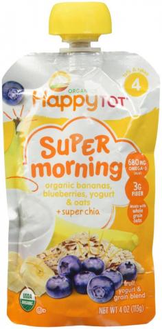 Organic Superfoods 750Mg Of Omega-3 (Ala) From Salba&Reg; The Super Chia Made From Whole Grain Oats 3G Fiber Usda Organic 8 Resealable Pouches About Happyfamily&Trade; We Are Moms, Nutritionists And Pediatricians Who Come Up With Tasty Recipes Using Organic Nutrition And Yummy Ingredients. Our Mission Is To Provide You With The Absolute Best Foods For Your Little Ones. Why Happytot&Trade;? Always Organic Optimally Formulated Easy, Portable Packaging Made Without The Use Of Bpa About Salba&Reg; The Super Chia Salba&Reg; The Super Chia Is An Ancient Gluten Free Seed That Has Never Been So Easy For Your Little One To Eat. It Is Packed With Goodness And Is One Of The Most Nutritious Whole Foods On The Planet! Salba&Reg; The Super Chia Helps Give This Happy Tot Pouch Important Nutrients Including Omega-3S (Ala) And Fiber! 1 Pouch Has 3% Salba&Reg; The Super Chia. Happy Moms Say "No Thank You" To: Artificial Preservatives Artificial Flavors Trans Fats Packaging That Uses Bpa Meet The Moms Of Happyfamily&Trade; Our Products Are Made By Loving Moms Like You. Meet Shazi: Loving Mom, Creative And Visionary Thinker, The Founder And Ceo Of Happy Family&Trade;. Meet Jessica: Loving Mom, Sustainability Expert, Operations Whiz, And Coo Of Happy Family&Trade;. Project Peanut Butter We Believe Every Child Deserves To Be A Happy Child. Every Time You Buy A Happy Family Product, You Also Feed A Starving Child In Africa Through Project Peanut Butter. Certified Organic By California Certified Organic Farmers (Ccof). 8 - 4 Oz (113G) Pouches ~ Net Wt 32 Oz (904G) 1-855-64-Happy