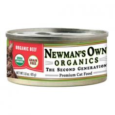 Newmans Own Organics Canned Cat Food 3 Flavors sure to please your cat A perfect organic meal that your pet will surely love is Newmans Own Organics Made from the finest choice of meats vegetables and healthy oils the perfect blend of flavors in this meal is sure to please your pets taste buds With no chemical treatments this meal is certified safe for consumption and is available in great flavors like beef and liver To make sure your pet gets only the best for her health Newmans Own Organics is the best choice for a discerning pet owner