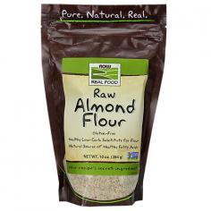 Almonds arent just a healthy snack food; theyre also an excellent addition to many other popular foods. Almonds can also be used to make a wholesome and delicious flour that can be substituted for white flour in almost any recipe. NOW Real Food Natural Almond Flour is 100% pure, unblanched, gluten-free, and low in carbs, making it a healthy, and tasty, alternative to bleached white flour. Almond Flour adds a rich texture and color to your favorite baked goods. When substituting Almond Flour for other flours used in recipes, use roughly the same amount of Almond Flour, but reduce the amount of liquid slightly. As with most recipe substitutions, some experimentation may be necessary to obtain the best results. Fresher ingredients simply taste better, which is why this product is packaged using NOW Fresh Fill Technology to maximize flavor and freshness. Because you are what you eat, NOW Real Food has been committed to providing delicious, healthy, natural and organic foods since 1968. We're independent, family owned, and proud of it. Keep it natural. Keep it real.