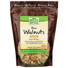 There are a lot of nuts out there these days, but none as enjoyably edible as Walnuts. They're used in more cooked foods than perhaps any other nut in the world, making an excellent addition to salads, casseroles, desserts, breakfast foods, and more, and are just as good eaten raw, roasted or toasted. Aside from their culinary popularity, Walnuts are an excellent source of nutrition, providing healthy fatty acids. Just like their nutty cousins, they're also a good source of protein. Adding NOW Real Food Walnuts to your diet is a tasty and nutritious way to improve your health and well-being without going nuts. Supportive but not conclusive research shows that eating 1.5 ounces per day of walnuts, as part of a low saturated fat and low cholesterol diet and not result in increased caloric intake, may reduce the risk of coronary heart disease. See nutrition information for fat and calorie content. This product has been packed using NOW Real Food KeepFresh Technology to maximize freshness. Because you are what you eat. NOW Real Food has been committed to providing delicious, healthy, natural and organic foods since 1968. We're independent, family owned, and proud of it. Keep it natural. Keep it real.