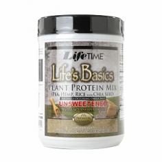 LifeTime Vitamins Life's Basic Plant Protein Unsweetened Vanilla 16.05 oz. (477 g) Life Time Vitamins Life's Basics Plant Protein Unsweetened Vanilla is made with Pea, Hemp, Rice and Chia Seed, providing a complete protein rich in Omegas 3, 6 and 9. LifeTime Basic Plant Protein provides a complete range of amino acids (complete protein) by combining pea protein isolates, organic Manitoba Harvest hemp protein powder, concentrated rice protein and chia seed powder. This unique vegan combination is rich in energy super food sources of amino acids, essential fatty acids, and fiber. Life's Basic Plant Protein is great as an energy boosting protein source for everyday use. LifeTime Life's Basics Plant Protein: Provides complete protein from yellow pea protein isolates, hemp, rice and chia. Is rich in EFA's, amino acids and fiber. Can be utilized as a high performance vegetarian superfood protein powder. Is a low glycemic index product and is suitable for diabetics. Lifetime Products are manufactured to meet strict quality control standards and formulated using only quality industry acceptable materials. Life's Basic Plant Protein does not contain yeast, corn, soy, gluten, wheat, milk, egg, whey or any artificial ingredients or preservatives. Today more than ever, you are conscious of the quality of the products you purchase for yourself and your family. When it comes to proper nutrition, your decisions have great impact on something very sacred - your quality of life. As you choose the LifeTime brand, you are guaranteed to have purchased a premium formula that your family can trust. That's why since 1988, LifeTime has continued on its mission to manufacture products with the highest quality and without compromise. LifeTime Vitamins is actively involved in the trends that affect consumers.