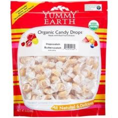 Planet Friendly Gluten-Free and Corn-Free No Artificial Dyes or Flavors Now with 8 Award-Winning Flavors! USDA Organic All Natural and Delicious Kosher Parve The Best Taste on Earth YummyEarth. Good for Us. Good for Mother Earth. Each Drop Only 14 Calories! Individually Wrapped Organic Candy Drops Certified Organic by Oregon Tilth YummyEarth was born out of our commitment to feed our children Jonah and Rose a diet rich in delicious organic foods that are free of yucky chemicals pesticides and dyes. YummyEarth tastes much better than mass produced chemical candy because we choose real fruit extracts and planet friendly organic ingredients to sweeten our lives and yours. (Note: This Product Description Is Informational Only. Always Check The Actual Product Label In Your Possession For The Most Accurate Ingredient Information Before Use. For Any Health Or Dietary Related Matter Always Consult Your Doctor Before Use.) UPC: 810165012356 S