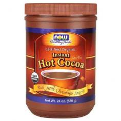 With a history that dates back to the 1500's, hot cocoa has come a long way. Over the years, this historic drink has made its mark on civilizations from all over the world. The earliest version was pioneered by the Aztecs, served cold, and much different than the beverage we enjoy today. In its most primitive days, roasted cocoa beans were added to a mixture of wine and crushed chili peppers. During the 18th century, European chocolate houses were becoming extremely popular. It was there that British locals began adding steamed milk to their chocolate, and drinking it as a dessert beverage. Shortly thereafter, cocoa powder was invented by the Dutch, making it easier to prepare the drink. Today, hot cocoa is enjoyed by people young and old, from every walk of life. NOW Certified Organic Instant Hot Cocoa puts an organic twist on one of the world's most time honored winter traditions. This delicious, all natural drink mix is Certified Organic by QAI, mixes instantly, and is perfect for any occasion. It has a rich, milk chocolate taste that we're sure you'll love.