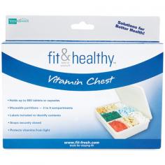 MEDport Fit & Fresh Fit & Healthy Vitamin Chest Vitamin Box has moveable partitions, that make 3 to 9 compartments, allow you to take more of one pill and less of another. The case comes with labels so you can easily identify the compartment contents. The Vitamin Chest can hold up to 800 pills. Fit & Fresh, the highly acclaimed line of cold food storage containers, gives consumers innovative products to make it simple for you to prepare, organize, transport and dine on the go. All of our products come with removable ice packs to keep your food fresh and cool. MEDport, the parent company of Fit & Fresh, is a leading innovative health and medical design and manufacturing company. Headquartered in Providence, Rhode Island, MEDport focuses on creating solutions for consumers' healthcare challenges and generating unique products to enhance their lives. The Company has developed a remarkable number of solution-based medical products and presently controls 73 US and international trademarks and patents. From MEDport's design and innovation group, headquartered in the US, to their global manufacturing capabilities, the Company continues to define new categories of products ranging from healthy living to diabetes and pharmaceutical management to performance medical devices; all formulated to help make it easier for people to live a healthy life.