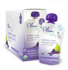 Building on the core value of healthy eating for life, Plum Organics has created Second Blends (6+ months), a line of 100% pure fruit and vegetable blends that are perfect to graduating your baby to a mix of flavors and simple blends to continue to develop babys palate. Using only organic fruit and vegetables, the gently cooked blends are naturally preserved in a convenient, resealable pouch that's perfect for flexible portions. The Plum Organics Baby Food Purple Carrot Ingredients: Organic Pears Organic Carrots Organic Blueberries Organic Purple Carrot Concentrate Organic Lemon Juice Concentrate Plum Organics uses the finest organic ingredients in its organic baby food products. All products are slowly cooked to retain a rich mix of flavors, colors and textures. Plum Organics offers healthy and appealing organic foods for babies, toddlers and children. At Plum Organics, we believe the joy of eating starts with the very first spoonful. Introducing babies to real food with delightful tastes and pure ingredients as early as possible can create a foundation for a lifetime of healthy eating. Our foods are cooked just the right amount compared to other processing methods to retain nutrients and our recipes are culinary-inspired to help parents nourish their little ones with yummy, nutritious foods. Our innovative shelf stable pouch retains the freshness, flavor and nutrients of the purees and offers easy feeding with a convenient, portable and resealable no mess solution for parents. Our products are certified organic, nutrient rich, free of high fructose corn syrup, trans fats, and artificial ingredients and use BPA-free packaging.