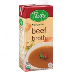 US inspected and passed by Department of Agriculture. USDA Organic. The delicious taste of nature. Easy to pour. Resalable. Our organic beef broth combines the rich hearty taste or organic beef with sea salt and organic garlic for a savory robust flavor. Add your signature ingredients when using as a base for any soup sauce or saute recipe or use in place of water when cooking rice noodles or potatoes. Youll see why Pacific Foods brothers have become chefs favorites. Experience the delicious taste of Pacific foods. At Pacific Foods we care deeply about what we make and how we make it. As a locally-owned food company founded in 1987 we remain dedicated to making products that are delicious nutritionally sound and of the highest quality. We grow many of our ingredients on our own organic & sustainable farms and also ensure that our partner farms and suppliers guarantee quality and safety. We know the history and origin of every ingredient and we guarantee that everything we make will be the best tasting product. Delivering delicious tasting food in the most responsible manner possible is the Pacific Foods promise to you! At Pacific Foods were committed to quality - so committed that we unconditionally guarantee it. Gluten free. Certified organic by Oregon Tilth. 32 Unit of Measure: OZ Case Pack Size: 12