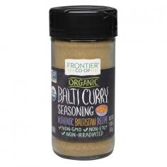 Save On Frontier Natural Products Balti Curry (1.8 Oz).Coriander Garlic Ginger Cumin Roasted Red Chili Powder Cinnamon Brown Mustard Clove Cardamom Fennel Fenugreek Star Anise Caraway Cilantro Anise Bay Leaf. Please Check The Ingredients Label On The Product Prior To Use. Gluten Free. Vegan. Dairy Free. Low Salt.