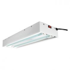 High lumen output in any growing environment. Hangs in 3 ways - overhead, vertical or horizontal. Includes 2 fluorescent 6400K, T5 tubes. Powder coated, pre-galvanized steel housing. Measures 26L x 9W x 5H in. Includes 10 ft. grounded power cord. Maximum of 48 watt. About Hydrofarm, Inc. Celebrated as the nation's oldest and largest manufacturer of hydroponic equipment and grow lights, Hydrofarm has made professional-grade equipment available to all since 1977. All grow lights and electric components are UL listed, unlike many competitor products, meaning you get years of reliable and safe use out your high-intensity lights. All products are covered by a one year warranty, at the least. In some cases Hydrofarm ensures the performance of their products for five years.