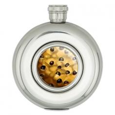 You never know when you might need a pick-me-up swig of your favorite beverage. Stay prepared with this classic stainless steel hip flask. The metal is solid and durable enough to travel with you throughout the day, while the cap screws on tight for leak-free performance. The center graphic on one side, meanwhile, makes sure no one "accidentally" mistakes your beverage for theirs. Whether you're seeking the perfect gift for your wedding party, or just looking to up your awesomeness level, this flask is a classic choice with a personal twist.