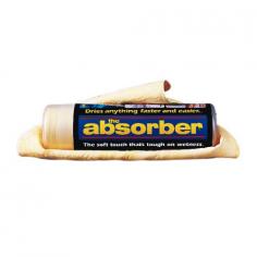 The absorber is the drying skin you can use anywhere, anytime on anything. Use the absorber anywhere you would use a towel or a chamois. Stores wet and ready to use in a handy plastic tube. Great for cars, trucks, boats, RVs, as well as pets and people to. It s uses are endless from house to home the absorber is the best of the best.
