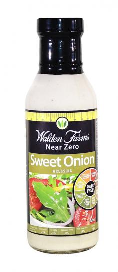Sugar free. Fat free. Carbohydrate free. Gluten free. Cholesterol free. Just the right touch of the world's finest aged vinegars, fresh ground herbs and spices, triple filtered water and natural flavors makes Walden Farms Jersey Sweet Onion dressing incredibly delicious and perfect when trying to eat right. 100% Guaranteed. Refrigerate after opening. Shake well. (Contains Trace Calories): Triple Filtered Purified Water, White Vinegar, Vegetable Fiber, Salt, Onion Powder, Natural Onion Flavor, Natural Flavors, Natural Spices, Mustard Flour, Sucralose, Lactic Acid, Xanthan Gum, Food Color, Sodium Benzoate (to Preserve Freshness).