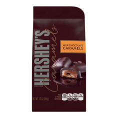 HERSHEY’S Caramels in Milk Chocolate Stand-Up Bag, 7.2 Ounces