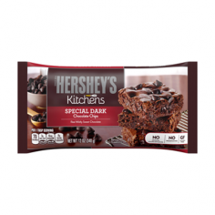 HERSHEY'S SPECIAL DARK Mildly Sweet Dark Chocolate Baking Chips, 12 oz Bag