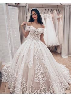 Luxus Brautkleider Prinzessin | Spitze Hochzeitskleider Online Kaufen