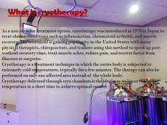 Cryotherapy, sometimes known as cold therapy, is the local or general use of low temperatures in medical therapy