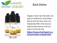 Imagine a sweet ripe rock melon, the type you wished you could always pick up from the store, only to be dissapointed 50% of the time as it lacks the same flavour as the one before. follow this link https://www.ichorliquid.co.uk/rock-melon-e-liquid.html