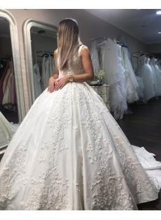 Elegante Brautmoden Prinzessin | Hochzeitskleider mit Spitze Günstig