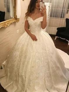 Elegante Hochzeitskleider Prinzessin | Satin Brautkleider GÃ¼nstig Schlicht